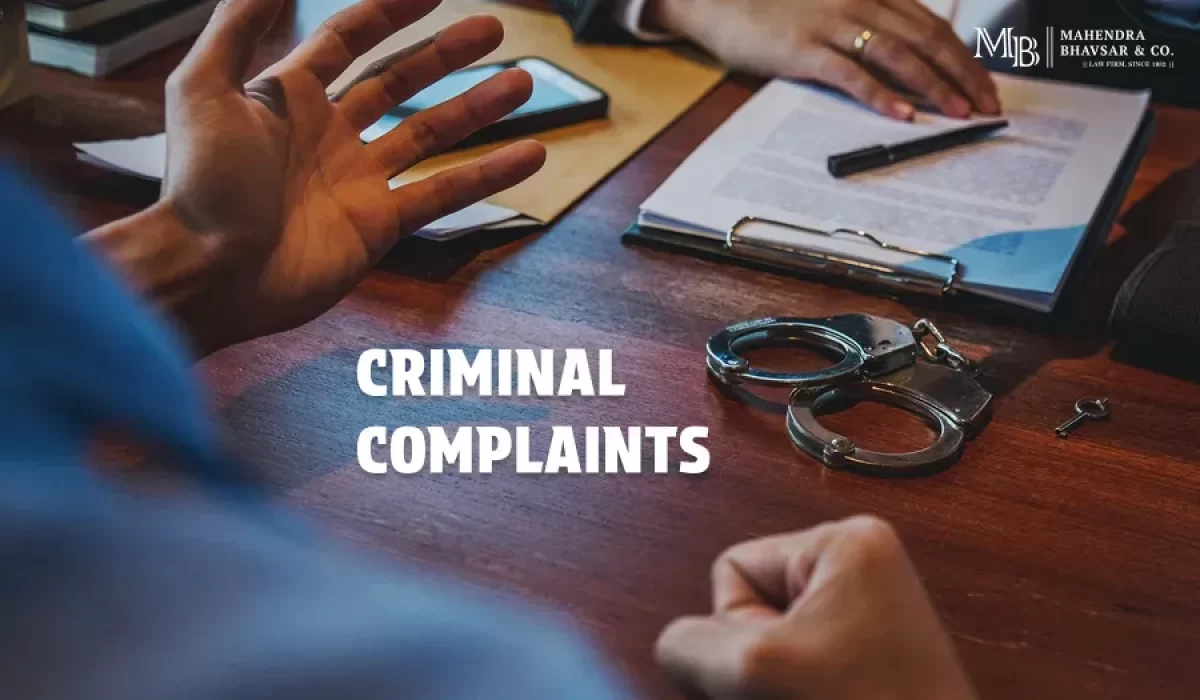 Criminal Complaints